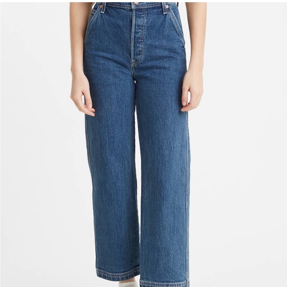 Denim Blue Wide Leg Women's Jeans